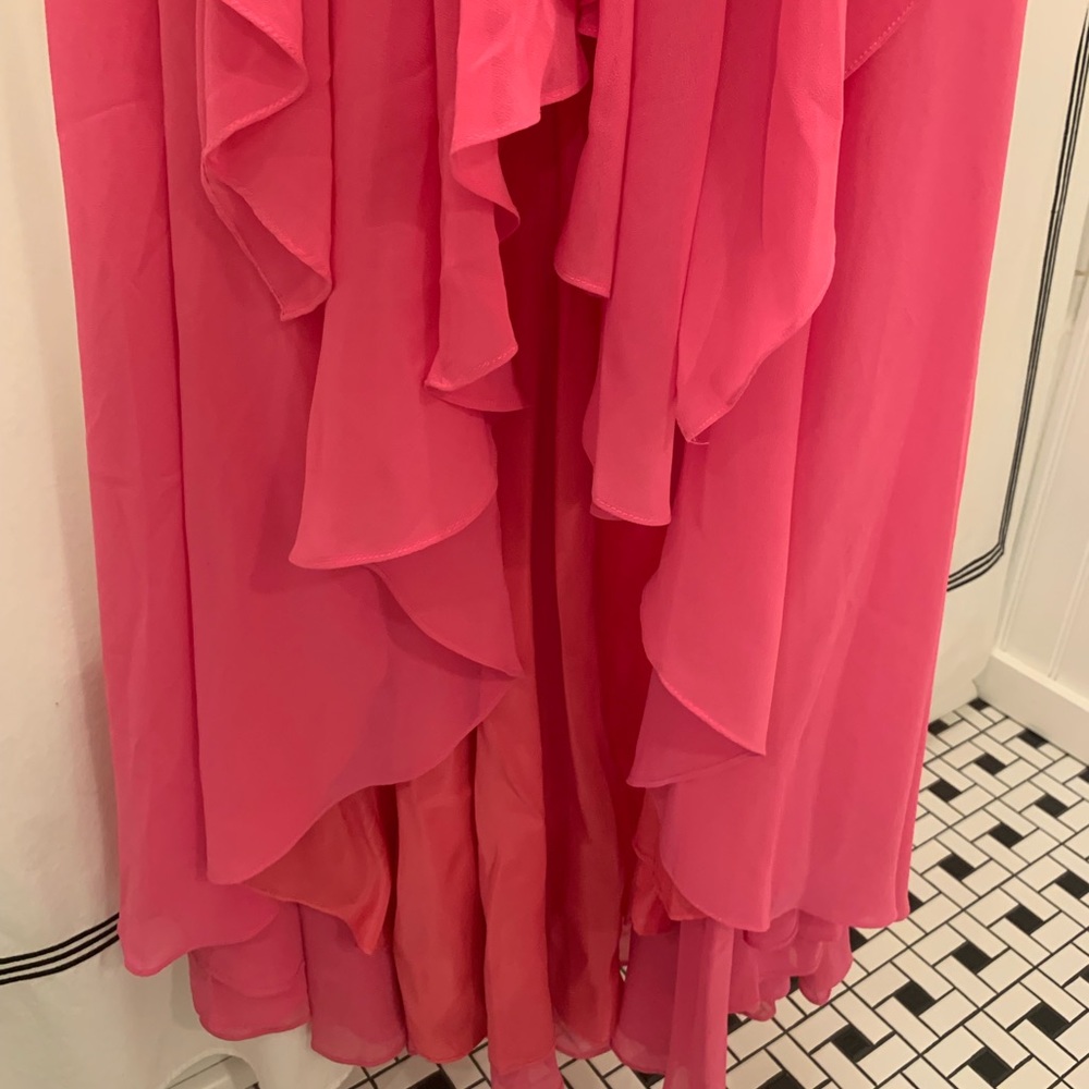 Pink high low Caché bridesmaids/ proms dress!